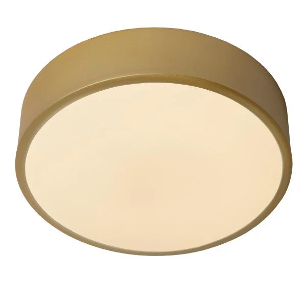 Lucide UNAR - Flush ceiling light - Ø 20 cm- LED 3 StepDim - 1x12W 2700K - Matt Gold / Brass - detail 1